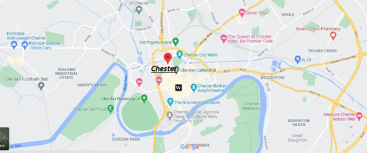 Map of Chester