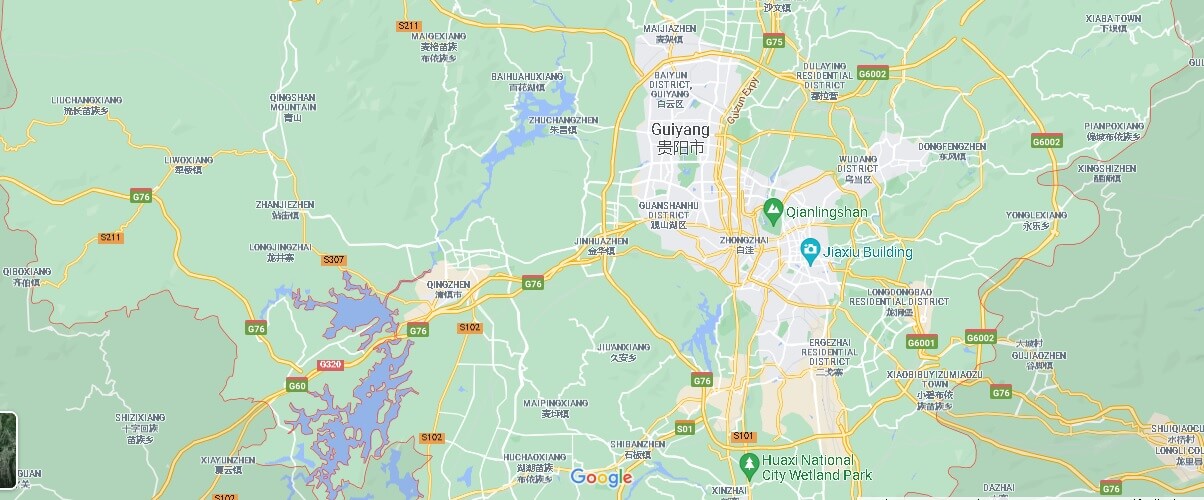 Map of Guiyang