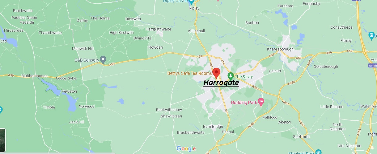 Map of Harrogate