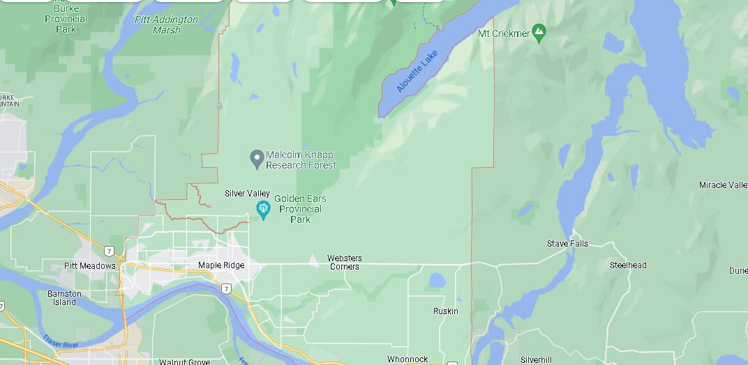 Map of Maple Ridge
