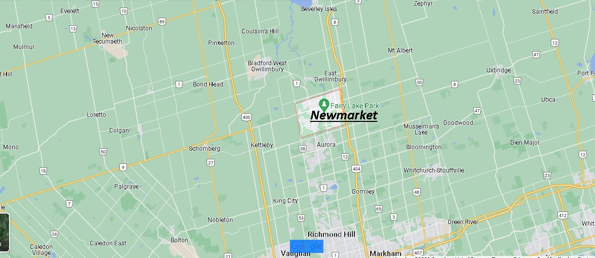 Map of Newmarket