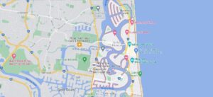 Map of Surfers Paradise