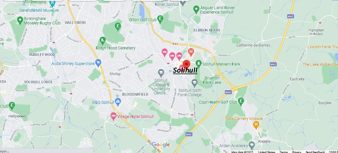 Where in England is Solihull