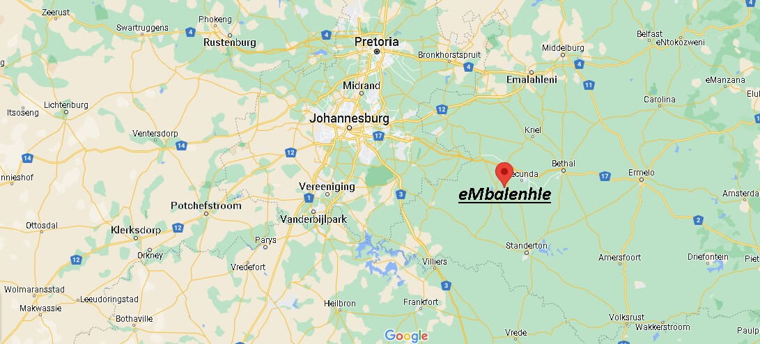 Where in South Africa is eMbalenhle located