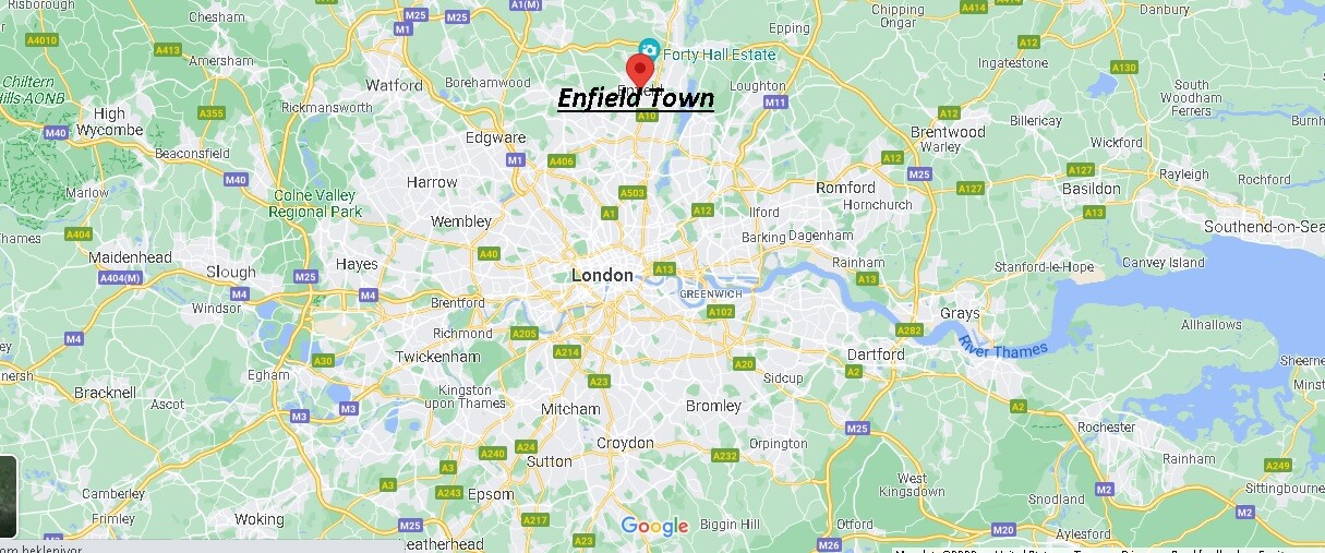 Where is Enfield Town Located