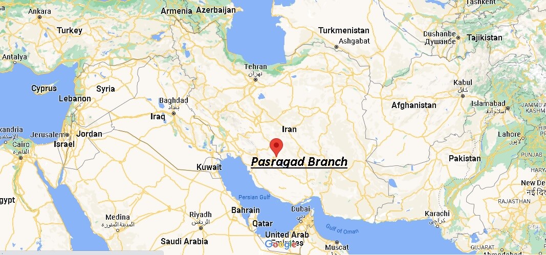 Where is Pasragad Branch Iran