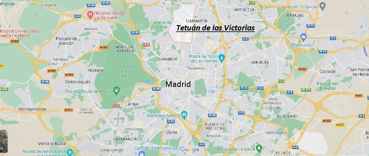 Where is Tetuán de las Victorias Spain? Map of Tetuán de las Victorias