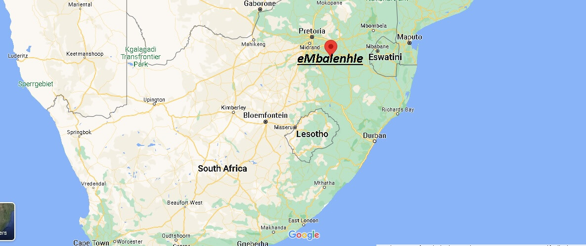 Where is eMbalenhle South Africa