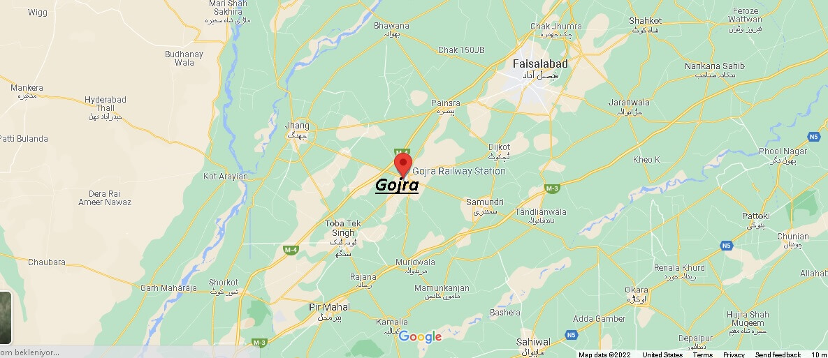 Which country is Gojra located