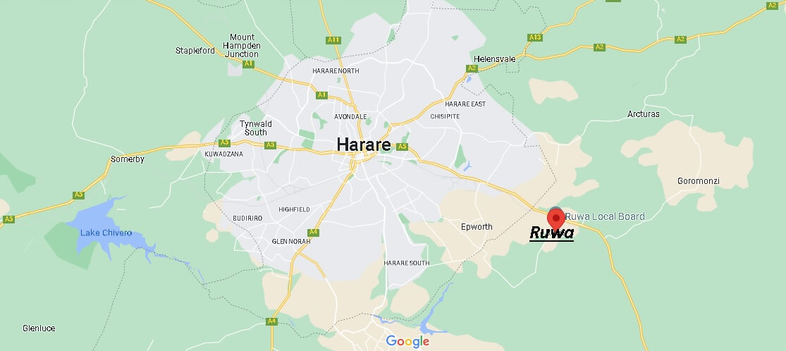 Which district is Ruwa Zimbabwe