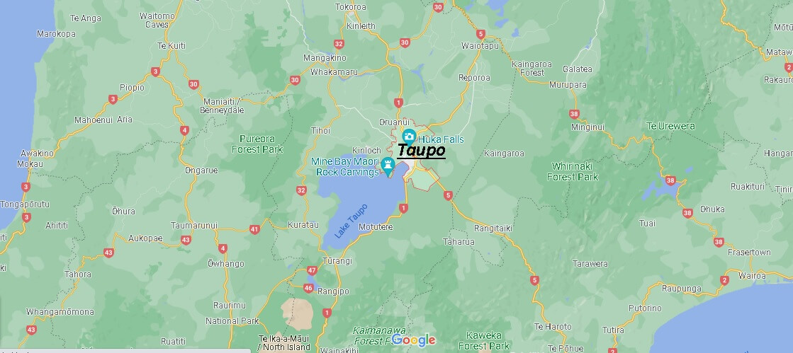 Which region of New Zealand is Taupo in