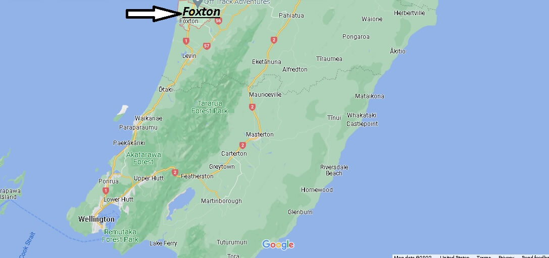 Map of Foxton