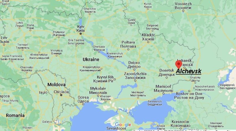Where is Alchevsk Ukraine? Map of Alchevsk