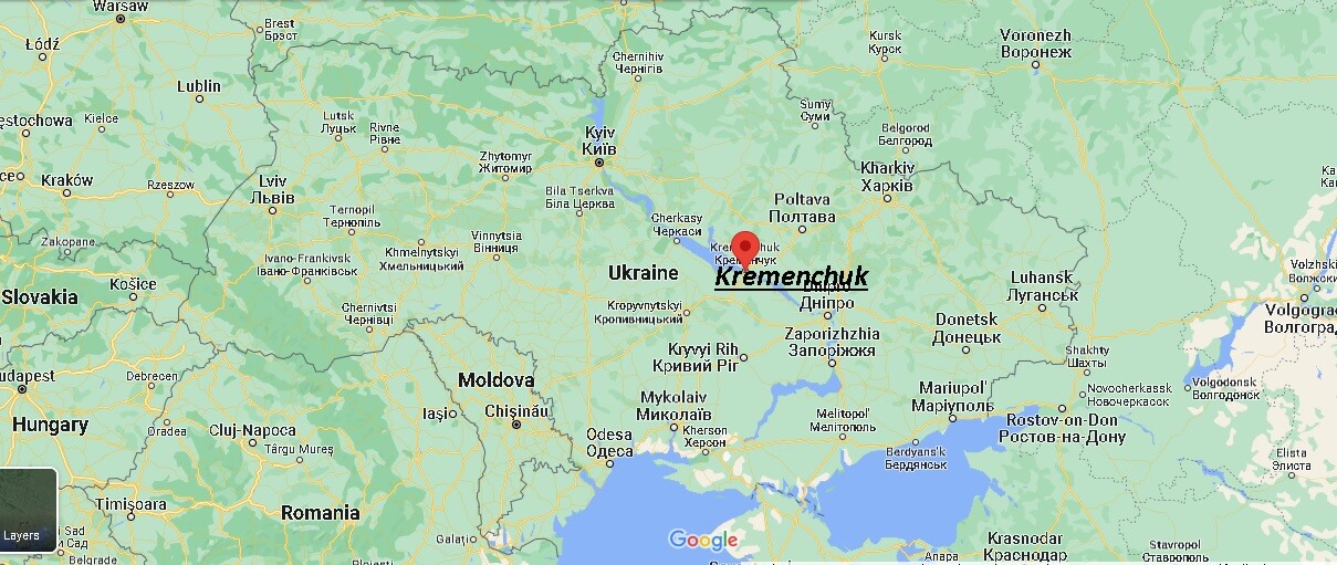 Where is Kremenchuk Ukraine