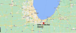 Where is Lakes of the Four Seasons Indiana