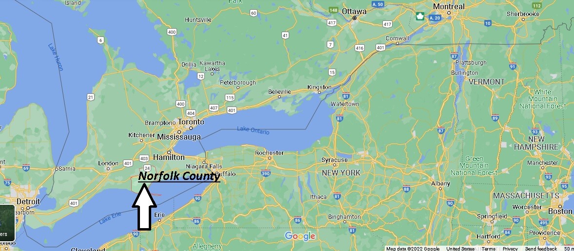 Where is Norfolk County Canada