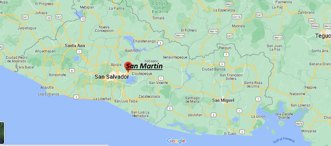 Where is San Martín El Salvador