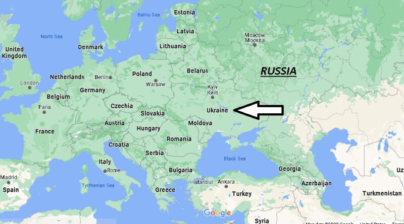 Which country is nearest to Ukraine