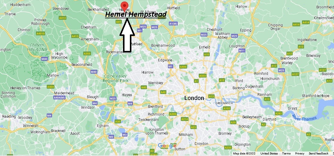 Which region is Hemel Hempstead