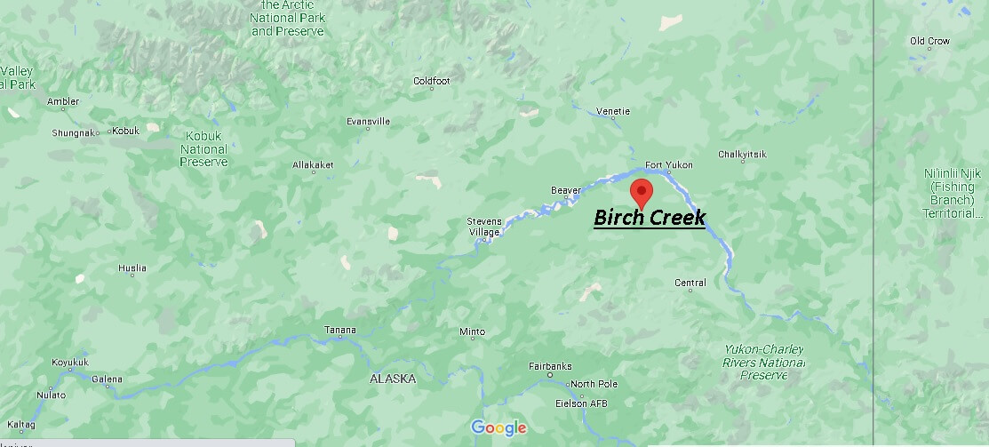 Map of Birch Creek