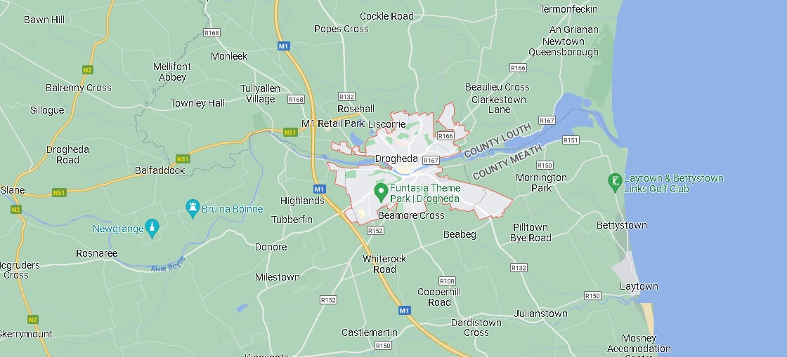 Map of Drogheda
