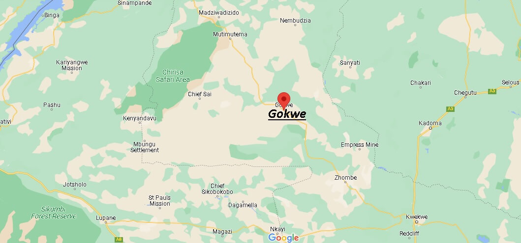 Map of Gokwe