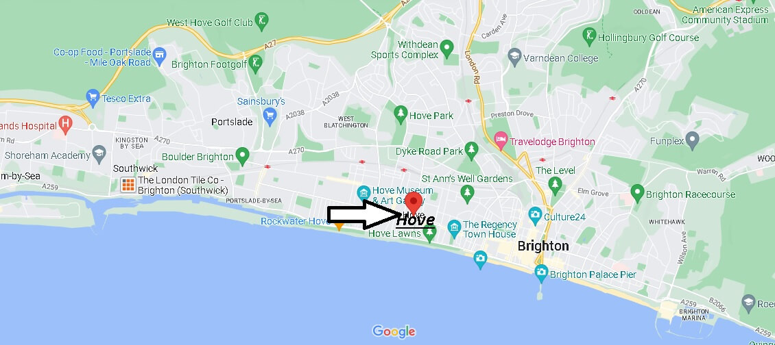 Map of Hove
