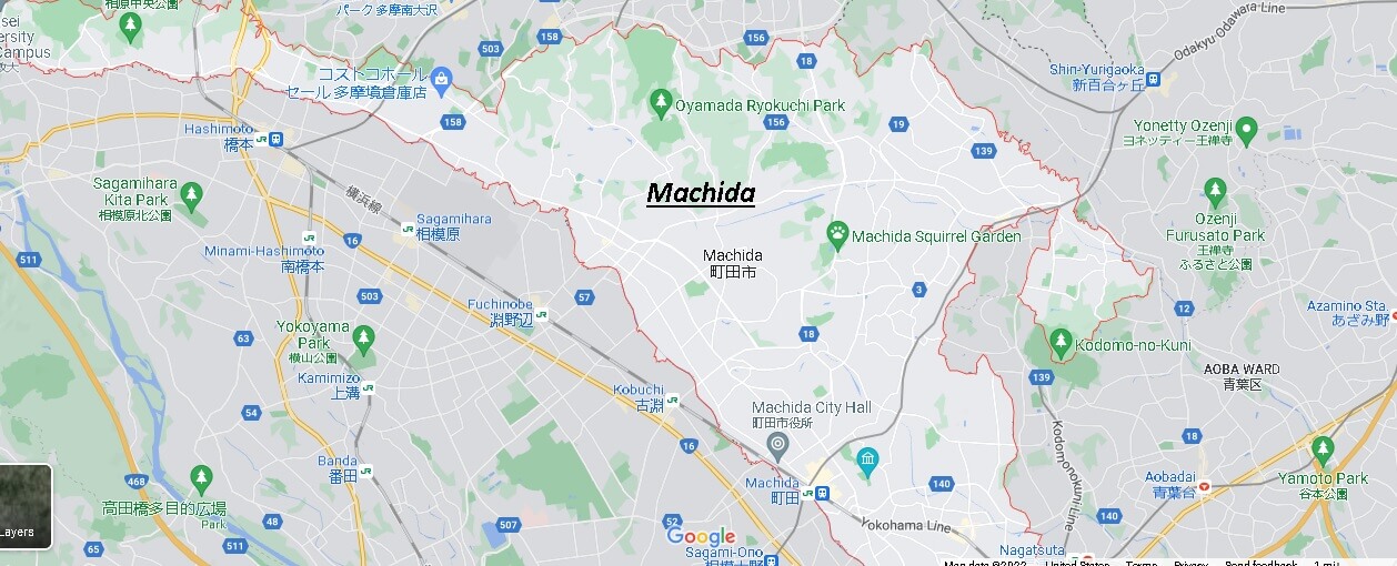 Map of Machida