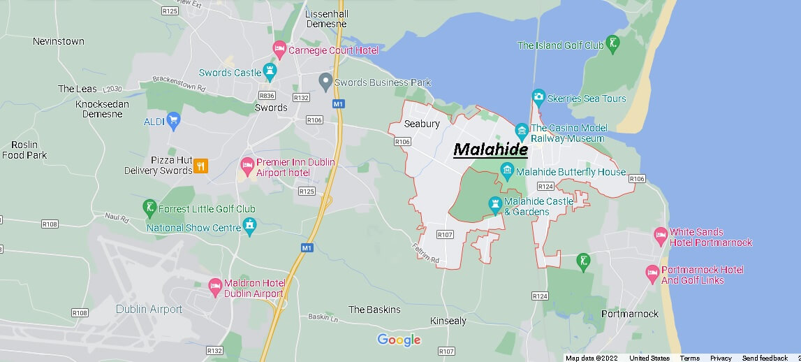 Map of Malahide