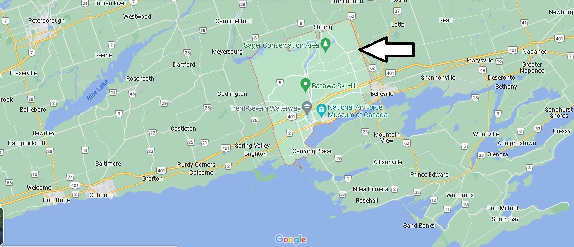 Map of Quinte West