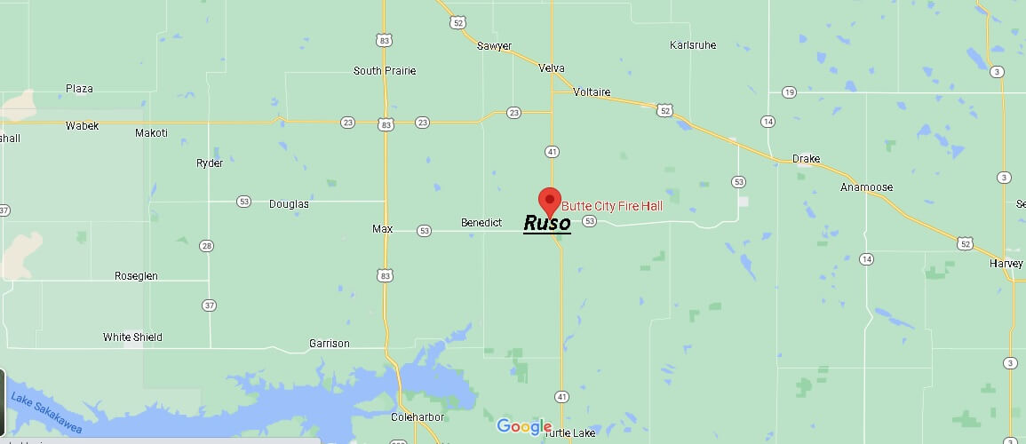 Map of Ruso