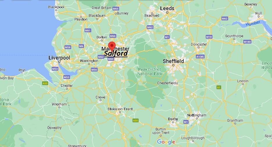 Where in England is Salford