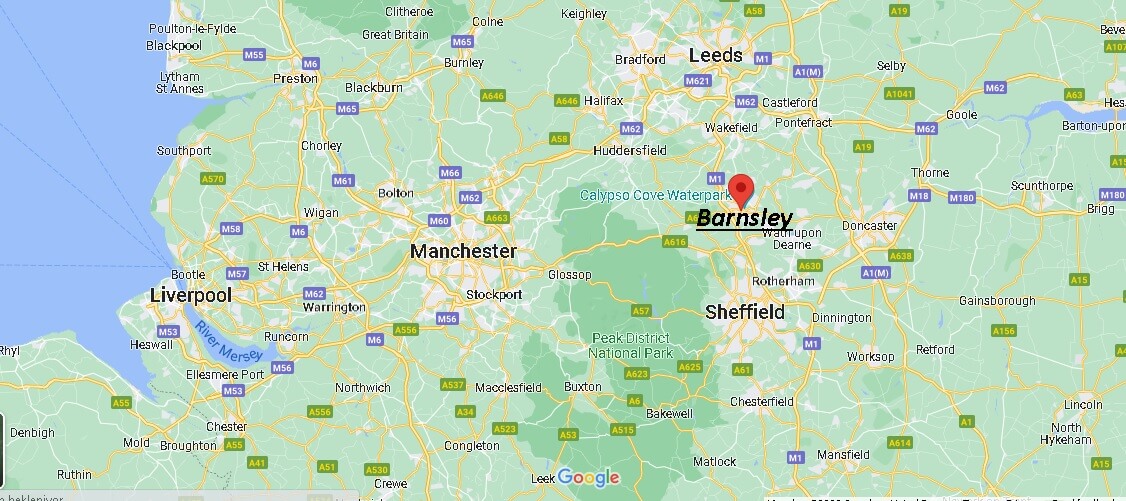 Where is Barnsley Located? Map of Barnsley