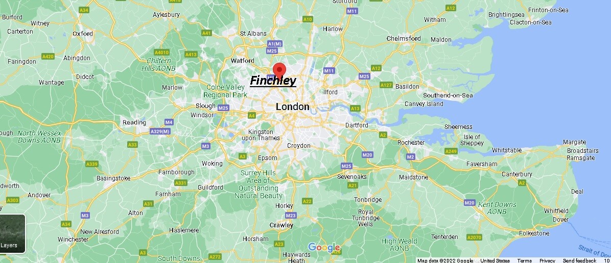 Where is Finchley Located