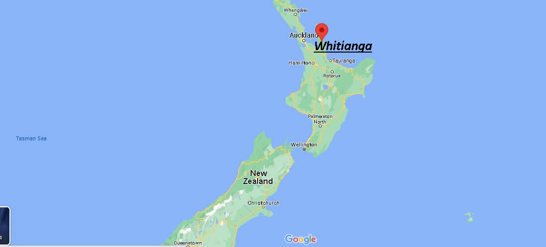 Where is Whitianga New Zealand
