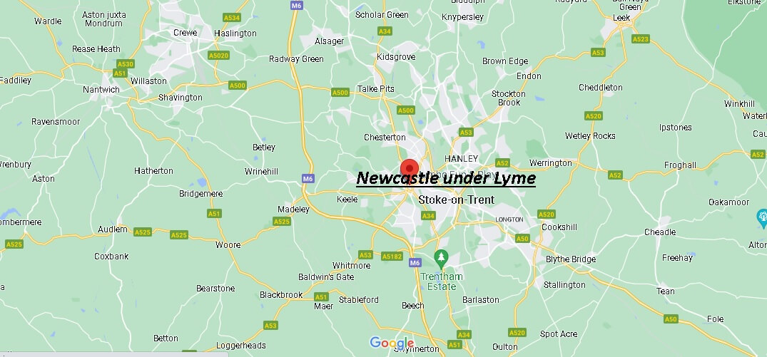 Which part of England is Newcastle-under-Lyme