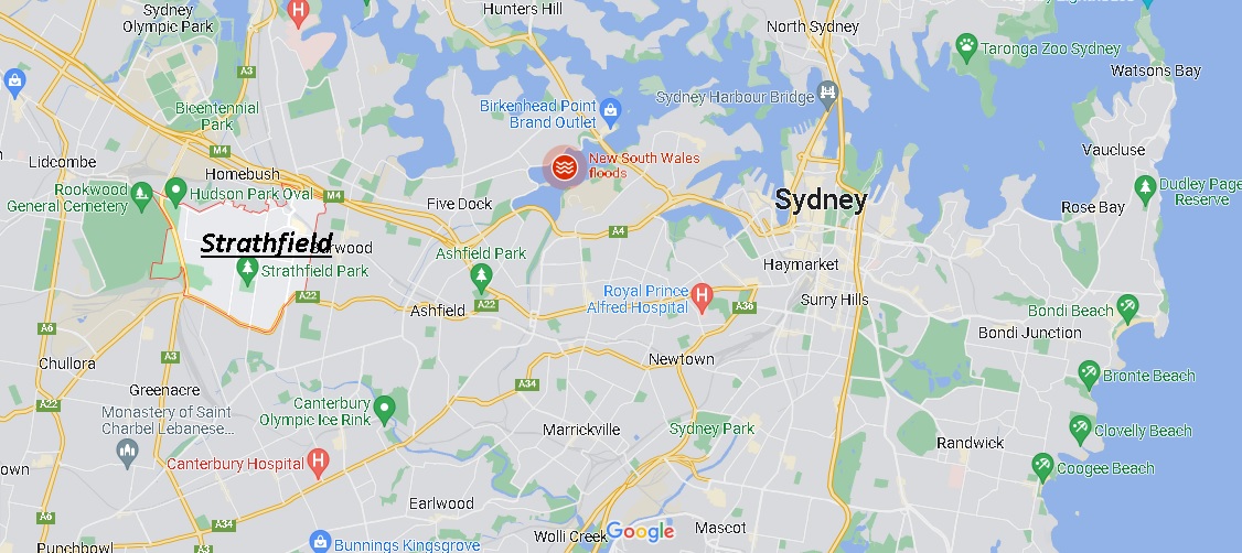 Which part of Sydney is Strathfield