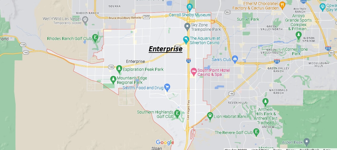 Map of Enterprise