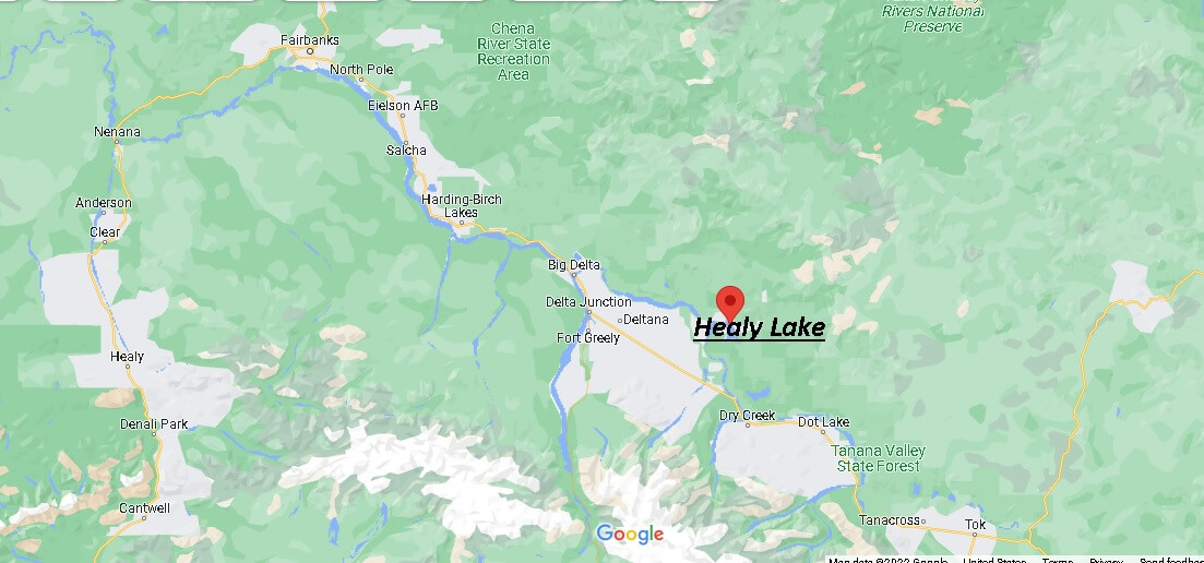 Map of Healy Lake