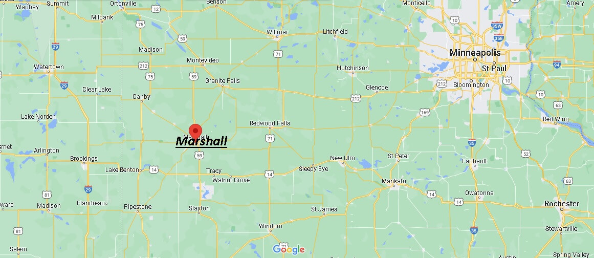 Map of Marshall