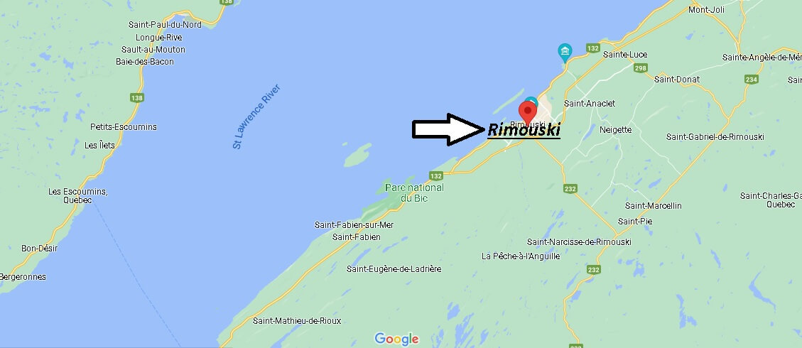 Map of Rimouski