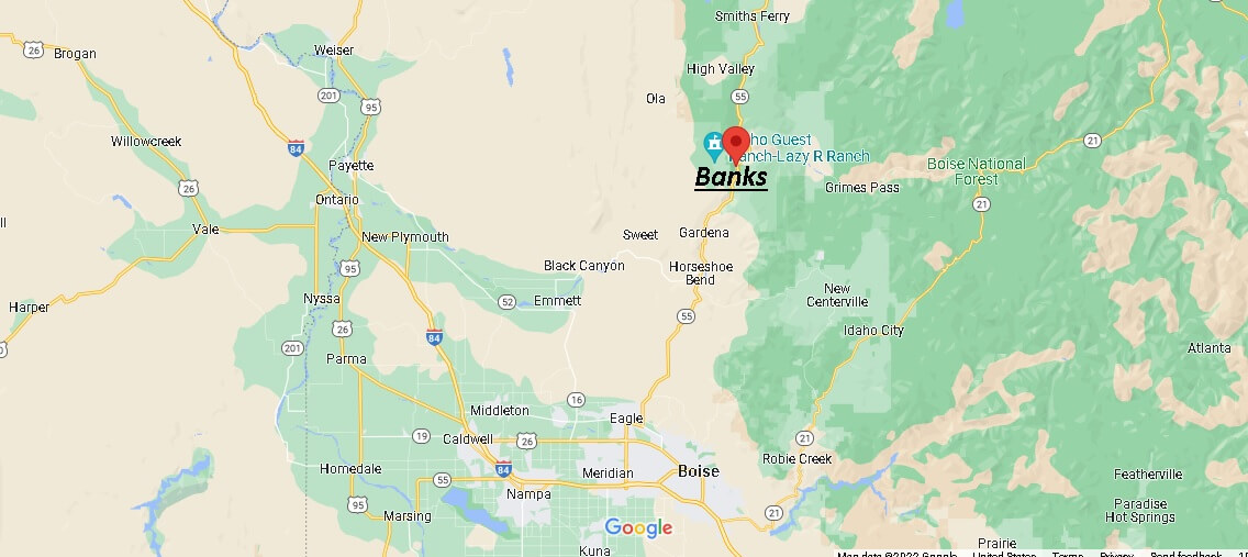 What county is banks Idaho