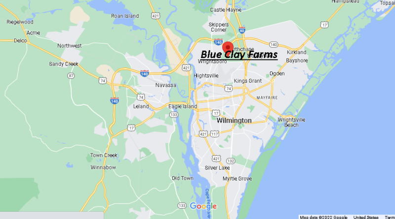 Where is Blue Clay Farms North Carolina