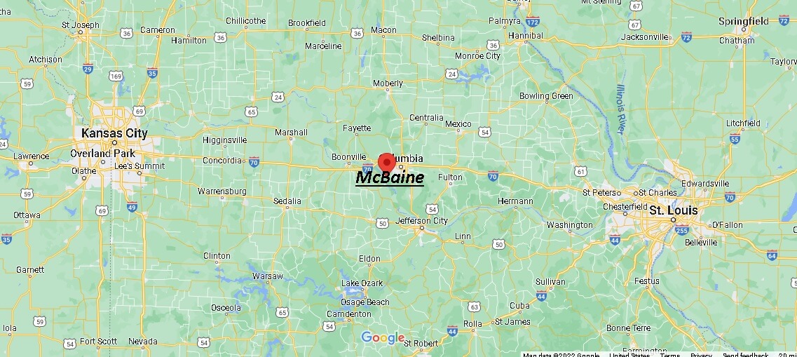 Where is McBaine Missouri