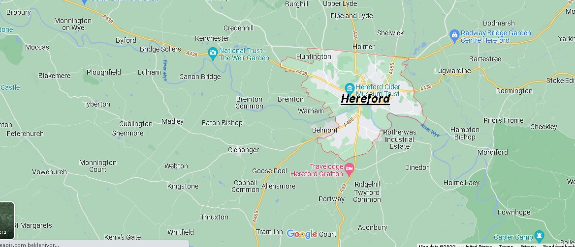 Which part of UK is Hereford