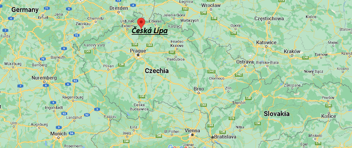 Where is Česká Lípa Czechia