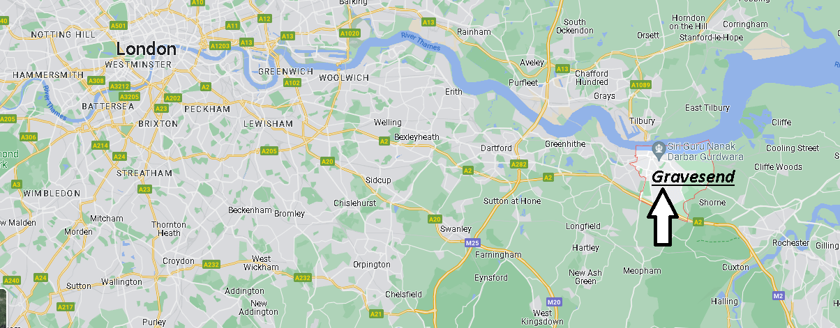 Which part of England is Gravesend
