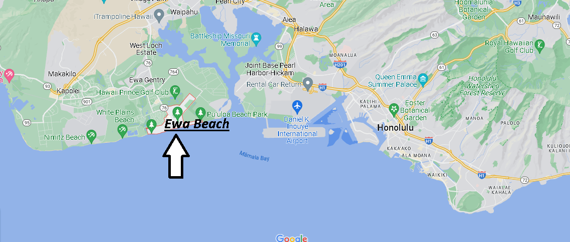 What island is Ewa Beach Hawaii on