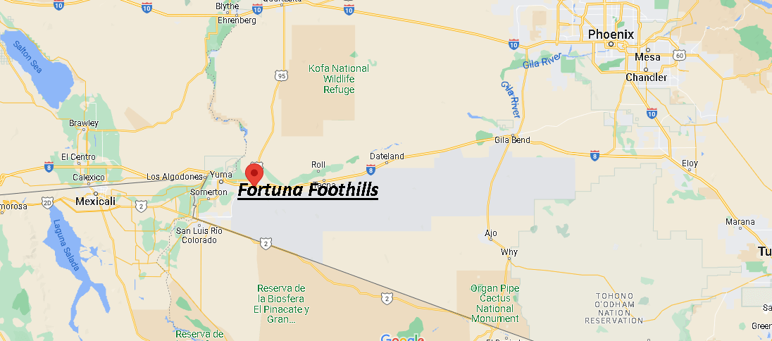 Where are foothills located in Arizona