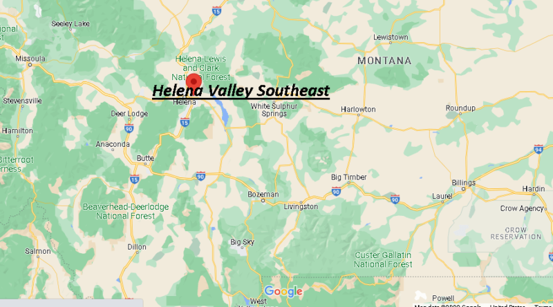 Where is Helena Valley Southeast Montana